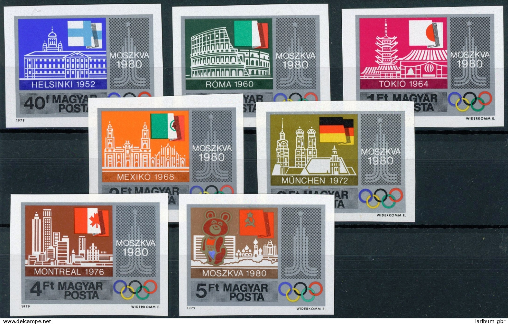 Ungarn 3355-3361 B Postfrisch Olympiastätten #HL198 - Other & Unclassified