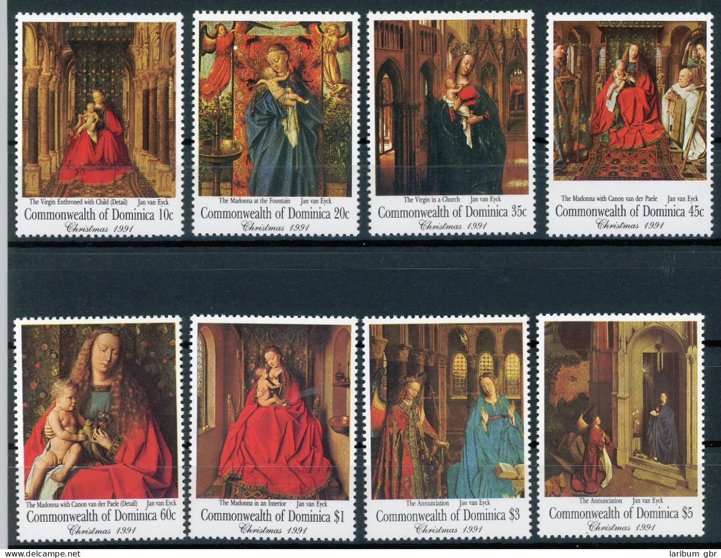 Dominica 1480-1487 Postfrisch Weihnachten #IJ208 - Dominica (1978-...)