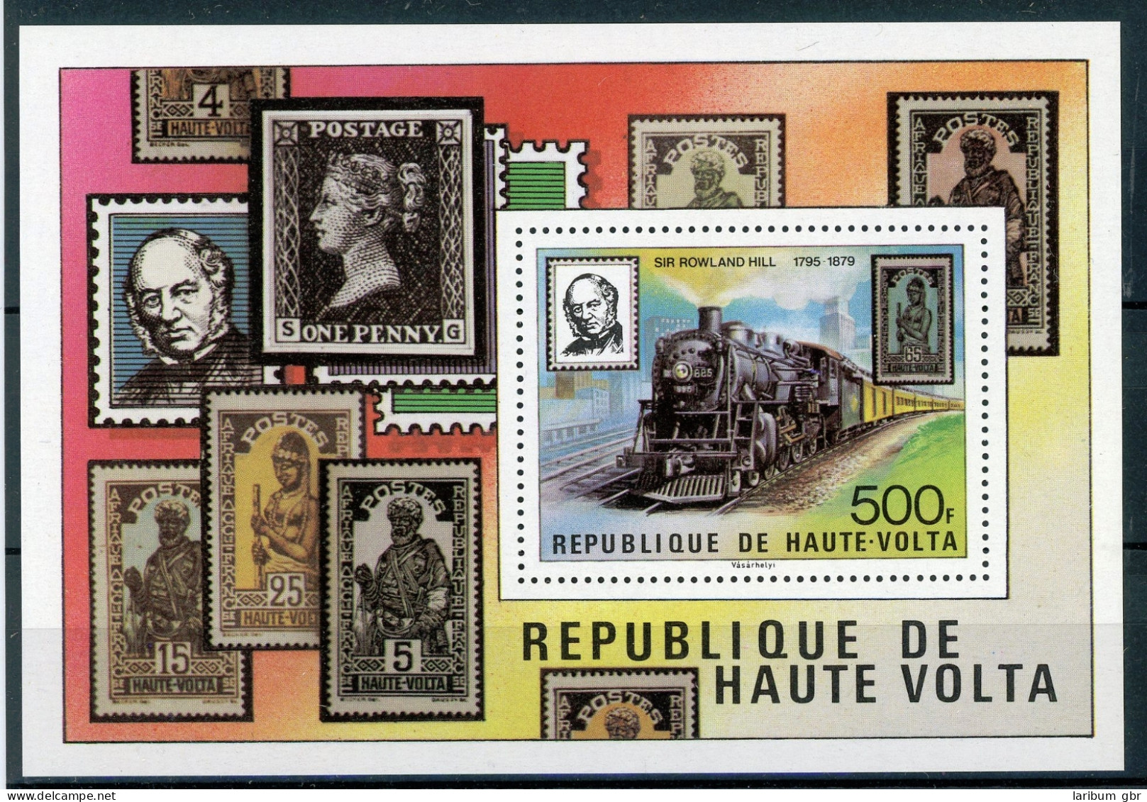 Obervolta Block 53 Postfrisch Eisenbahn #IU858 - Burkina Faso (1984-...)