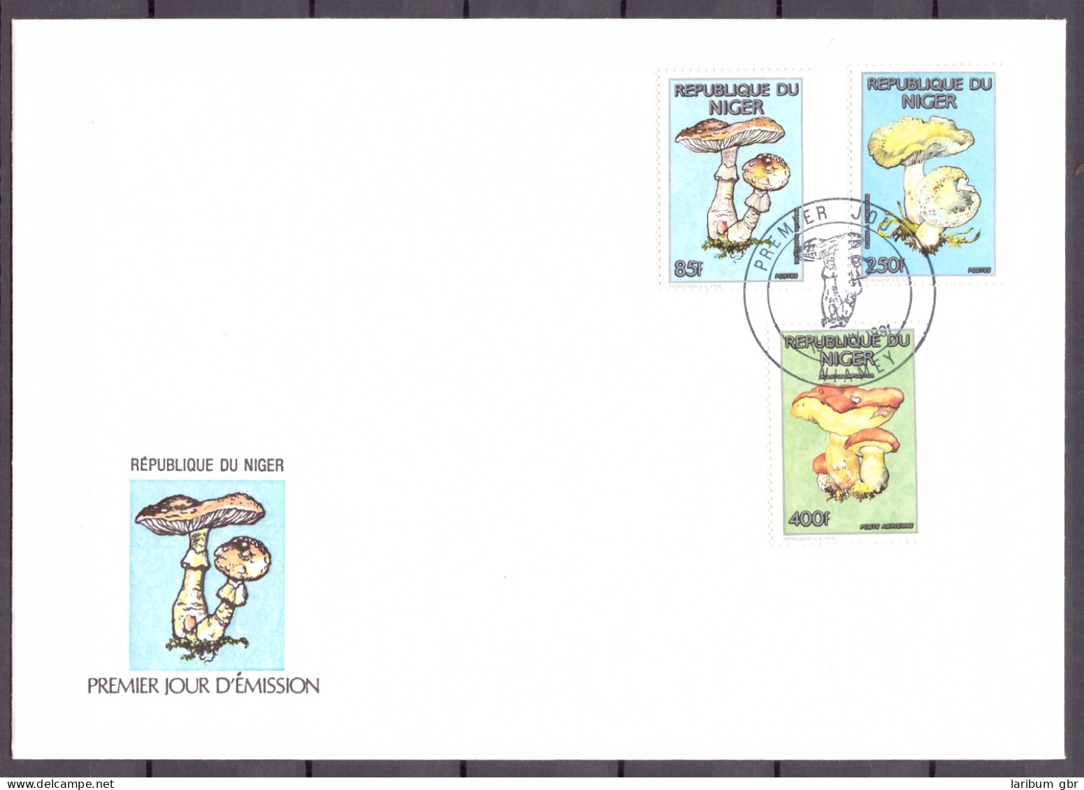 Niger 1108, 1111-12 Pilze Ersttagesbrief/FDC #IJ027 - Níger (1960-...)