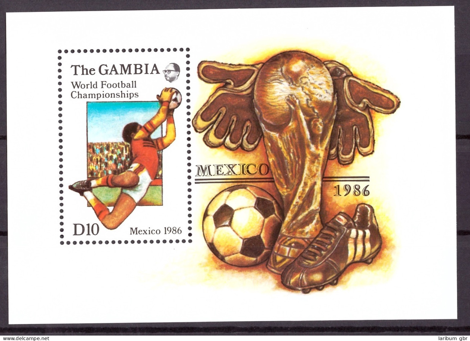 Gambia Block 23 Postfrisch Fußball WM 1986 #GE644 - Gambie (1965-...)