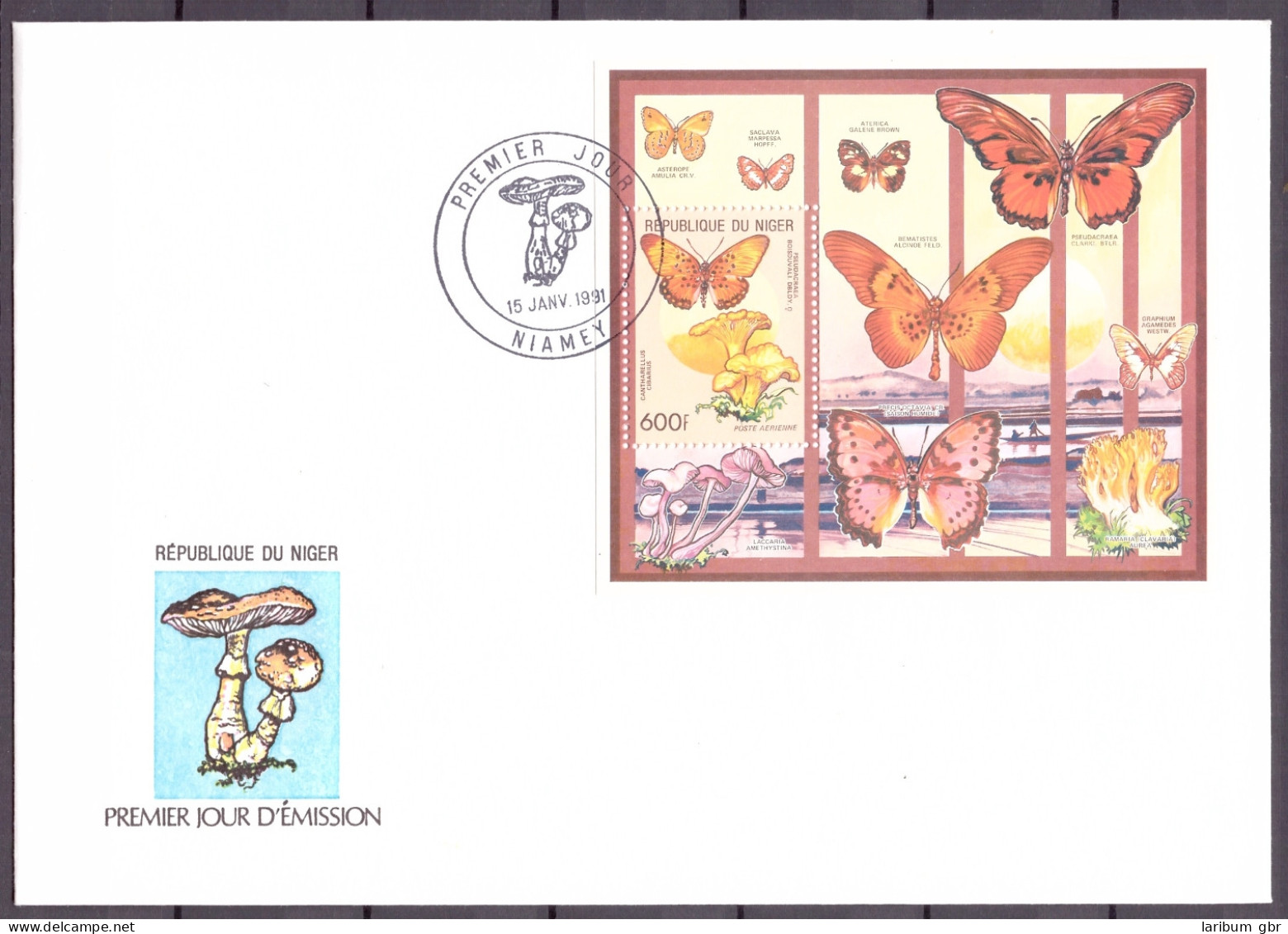 Niger Block 55 Pilze Ersttagesbrief/FDC #IJ028 - Níger (1960-...)