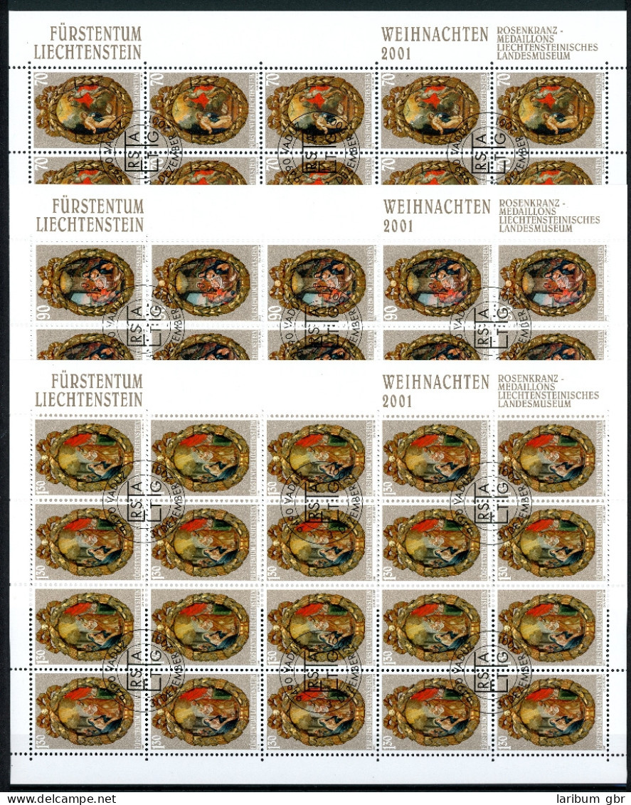 Liechtenstein Kleinbogen 1275-1277 Weihnachten Ersttagssonderstempel #JG507 - Sonstige & Ohne Zuordnung