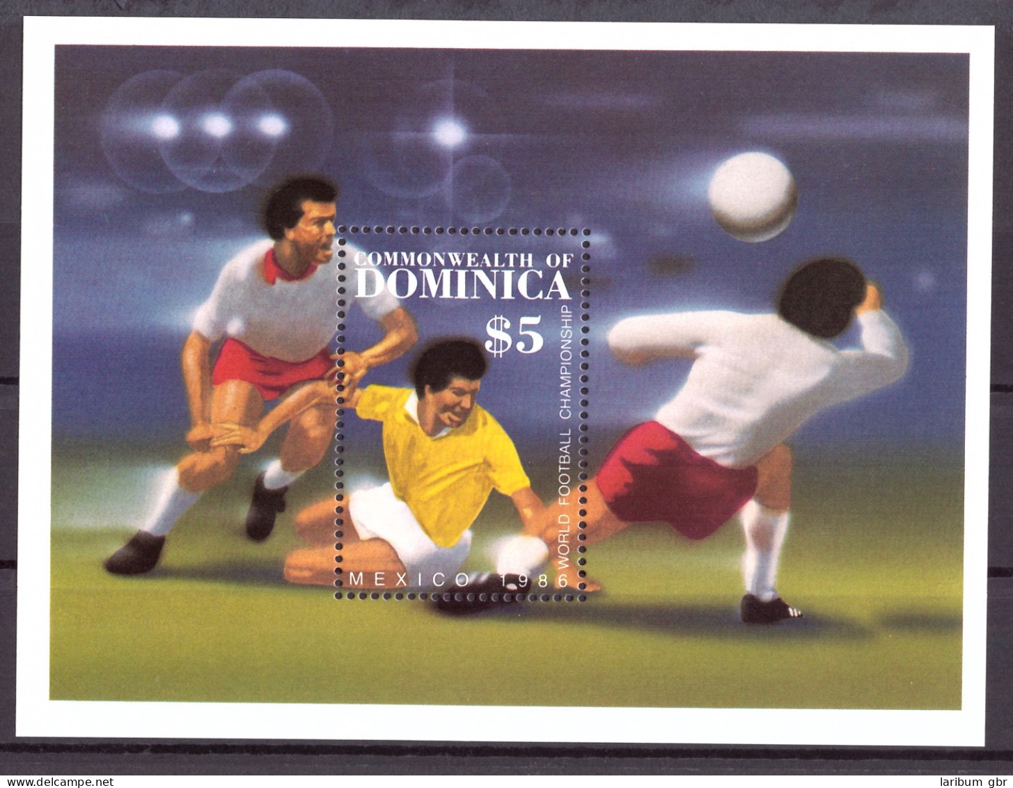 Dominica Block 106 Postfrisch Fußball WM 1986 #GE638 - Dominique (1978-...)