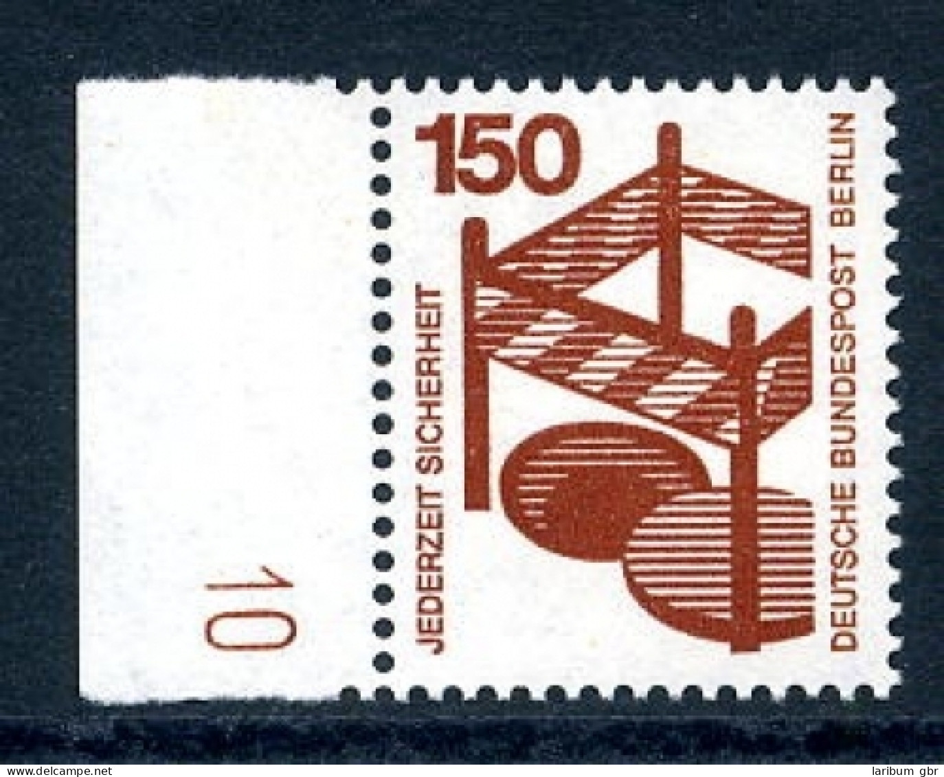 Berlin DS Unfallverhütung 411 DZ 10 Postfrisch #JE878 - Unused Stamps