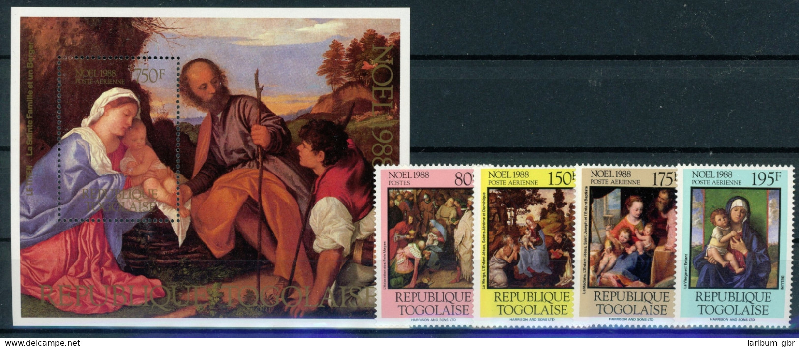 Togo 2098-2101 + Bl 310 Postfrisch Weihnachten #IJ252 - Togo (1960-...)