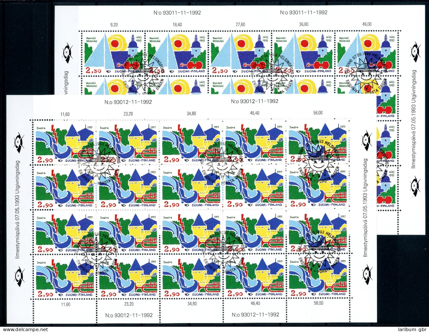 Finnland Kleinbögen 1210-1211 Ersttagssonderstempel #IY024 - Otros & Sin Clasificación