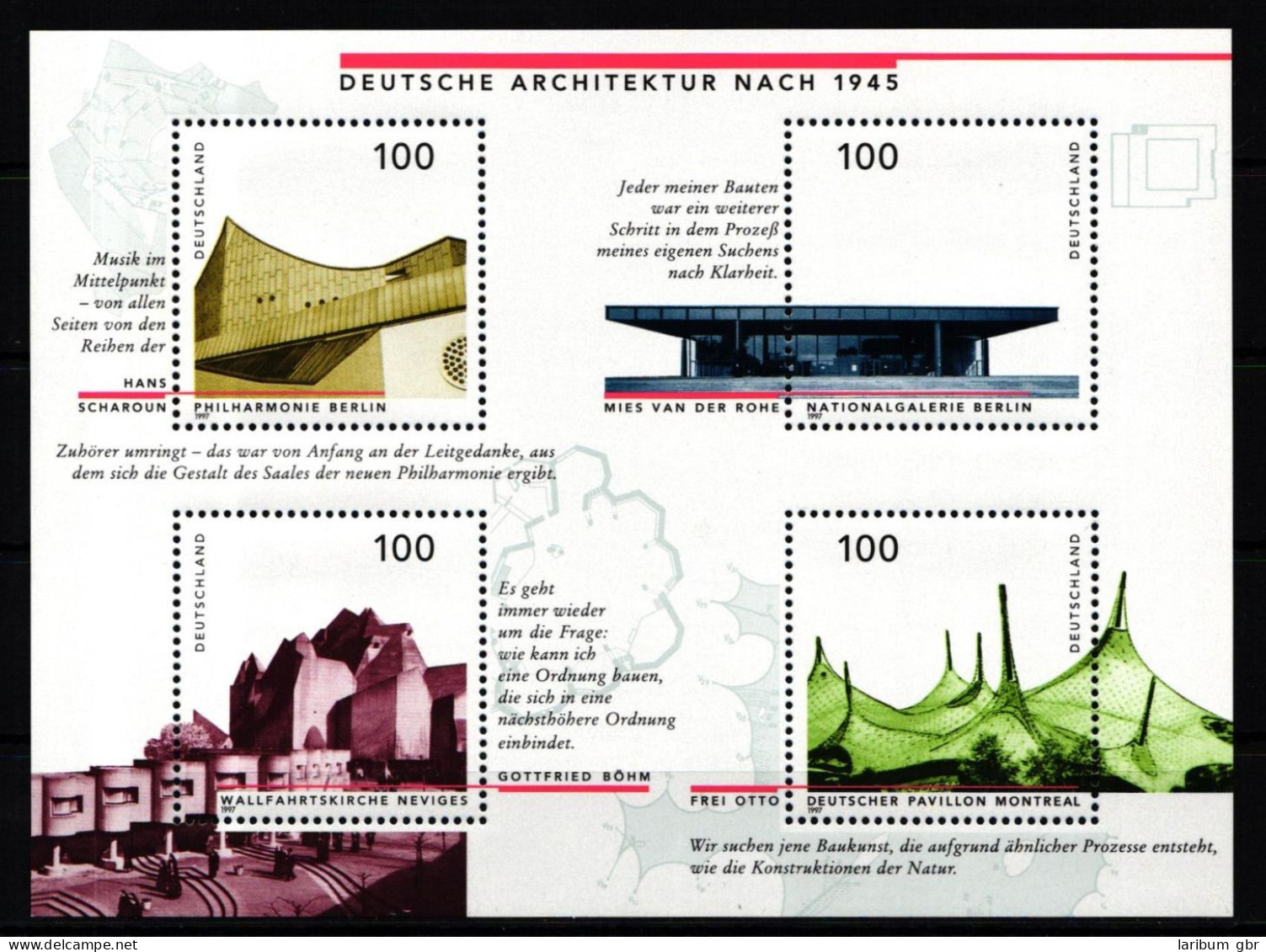 Bund Block 37 I Postfrisch Plattenfehler #KB459 - Variedades Y Curiosidades