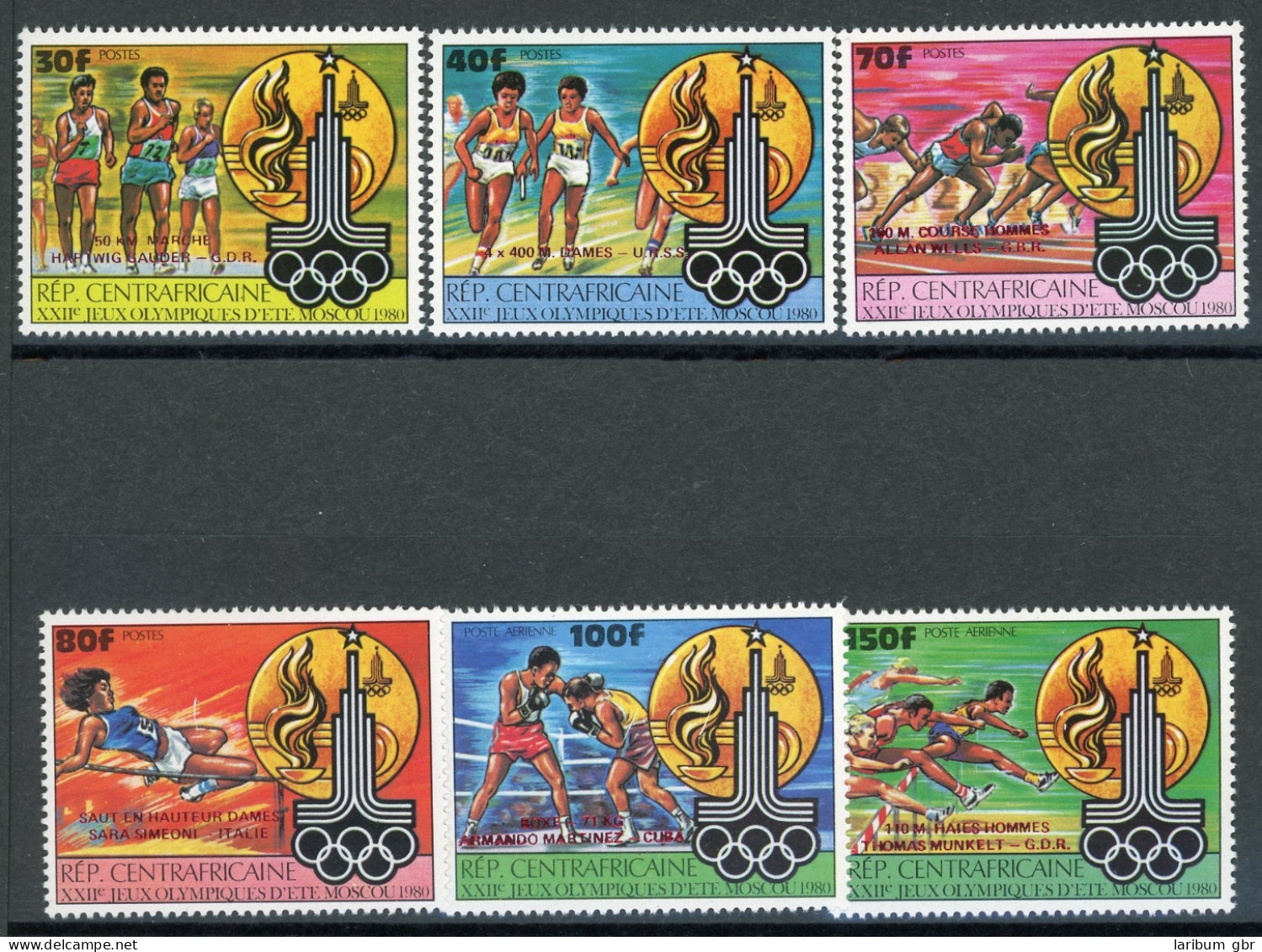 Zentralafrika 726-3 Postfrisch Olympiade #HL282 - Central African Republic