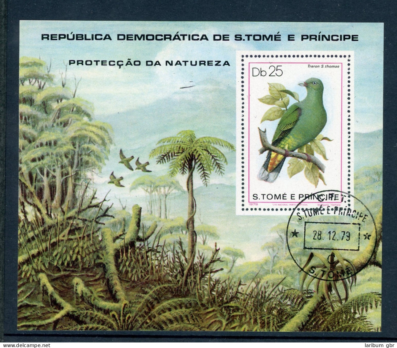 Sao Tomé Und Principe Block 39 Gestempelt Vögel #JD291 - São Tomé Und Príncipe
