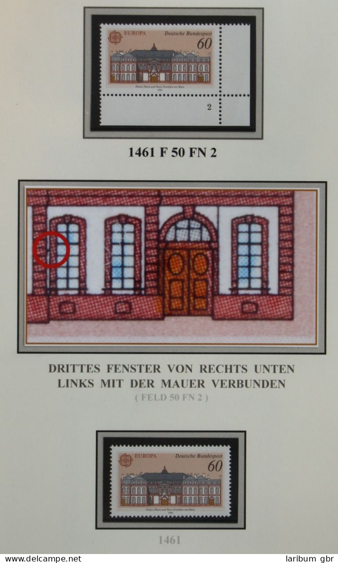 Bund 1461 F50 Postfrisch Plattenfehler #KB491 - Errors & Oddities