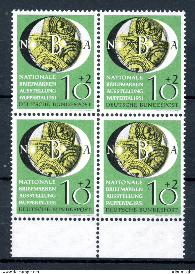 Bund 4er Block 141 Unterrand Postfrisch #HF117 - Unused Stamps