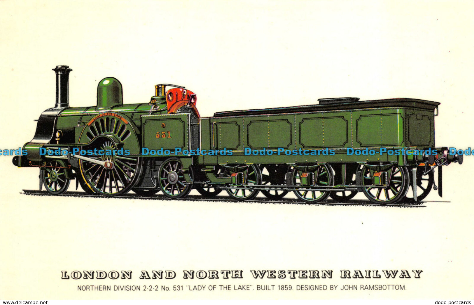 R082325 London And North Western Railway. Northern Division 2 2 2 No 531 Lady Of - Otros & Sin Clasificación