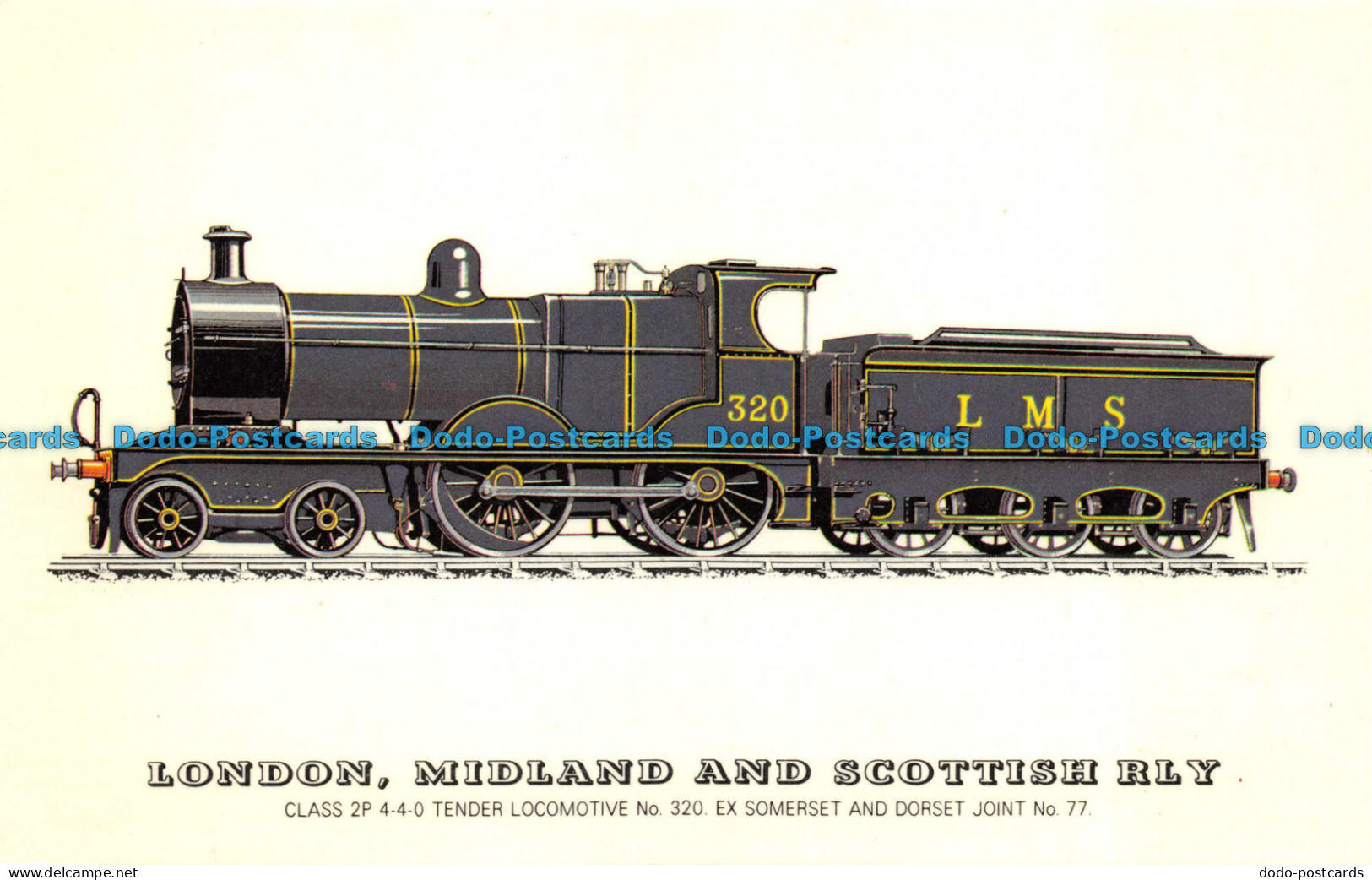 R082331 London. Midland And Scottish Rly. Class 2P 4 4 0 Tender Locomotive No 32 - Sonstige & Ohne Zuordnung