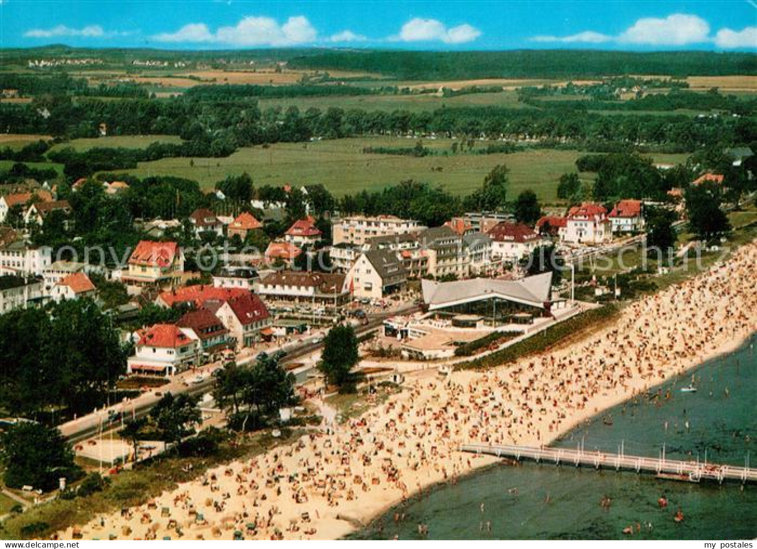 72969751 Scharbeutz Ostseebad Fliegeraufnahme Mit Strand Scharbeutz - Scharbeutz