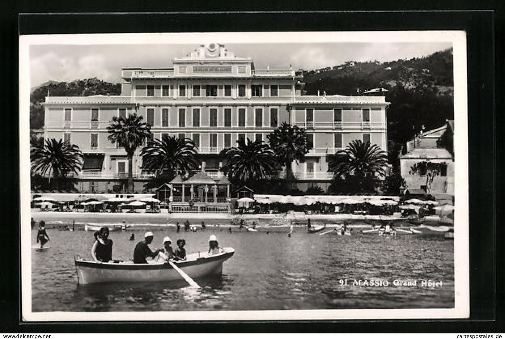 Cartolina Alassio, Grand Hôtel  - Sonstige & Ohne Zuordnung