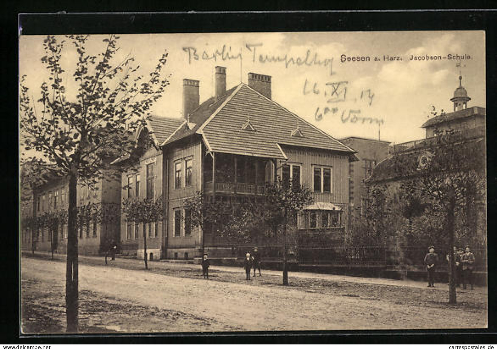 AK Seesen /Harz, Jacobson-Schule Mit Synagoge  - Jodendom