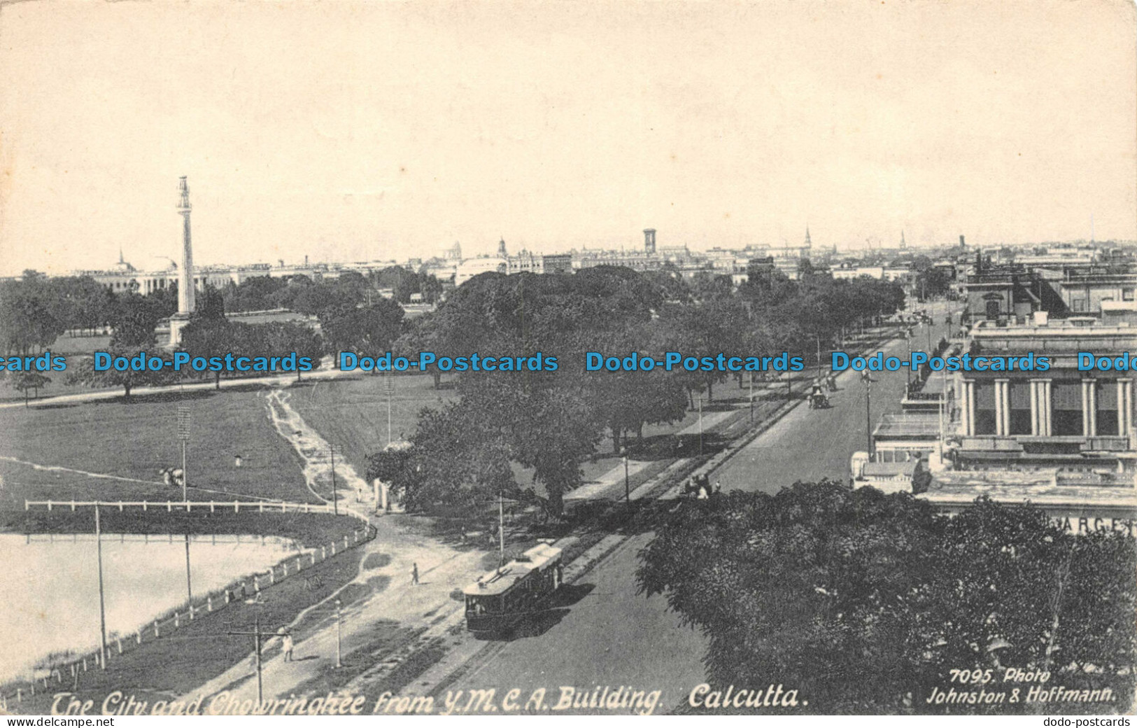 R081214 The City And Chowringhee From Y. M. C. A. Building. Calcutta. Johnston A - Monde