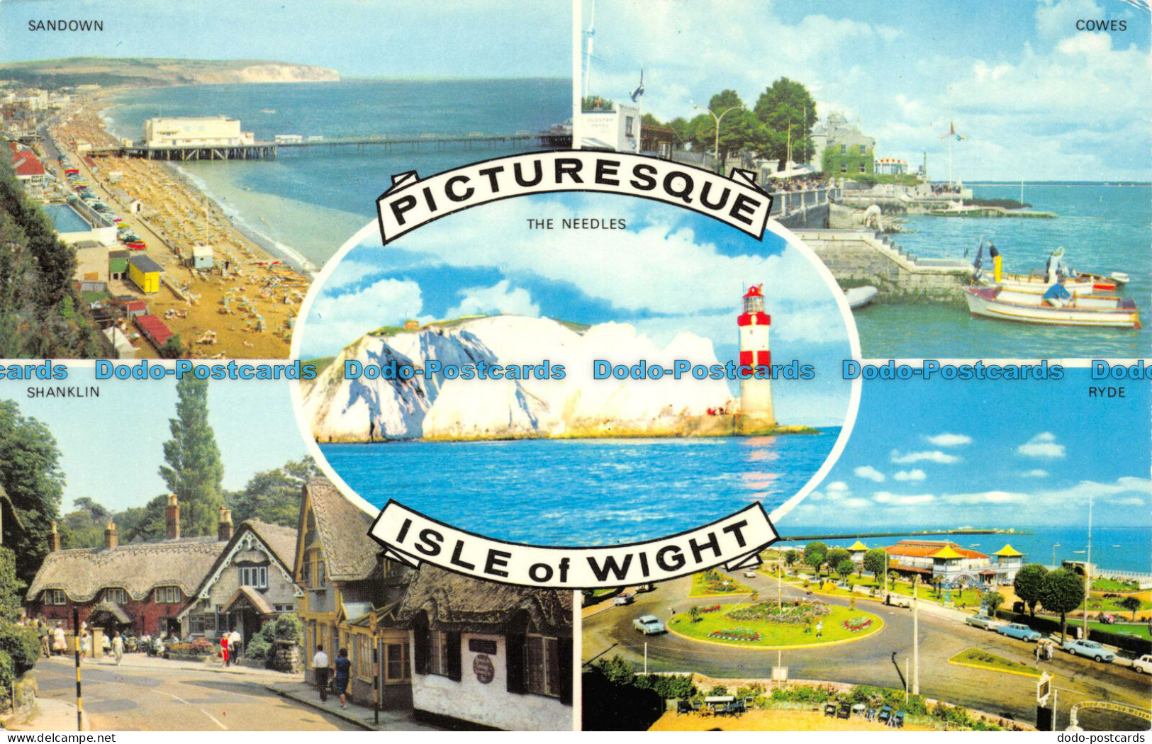 R082445 Picturesque Isle Of Wight. Multi View. Dean. The Bay - Monde
