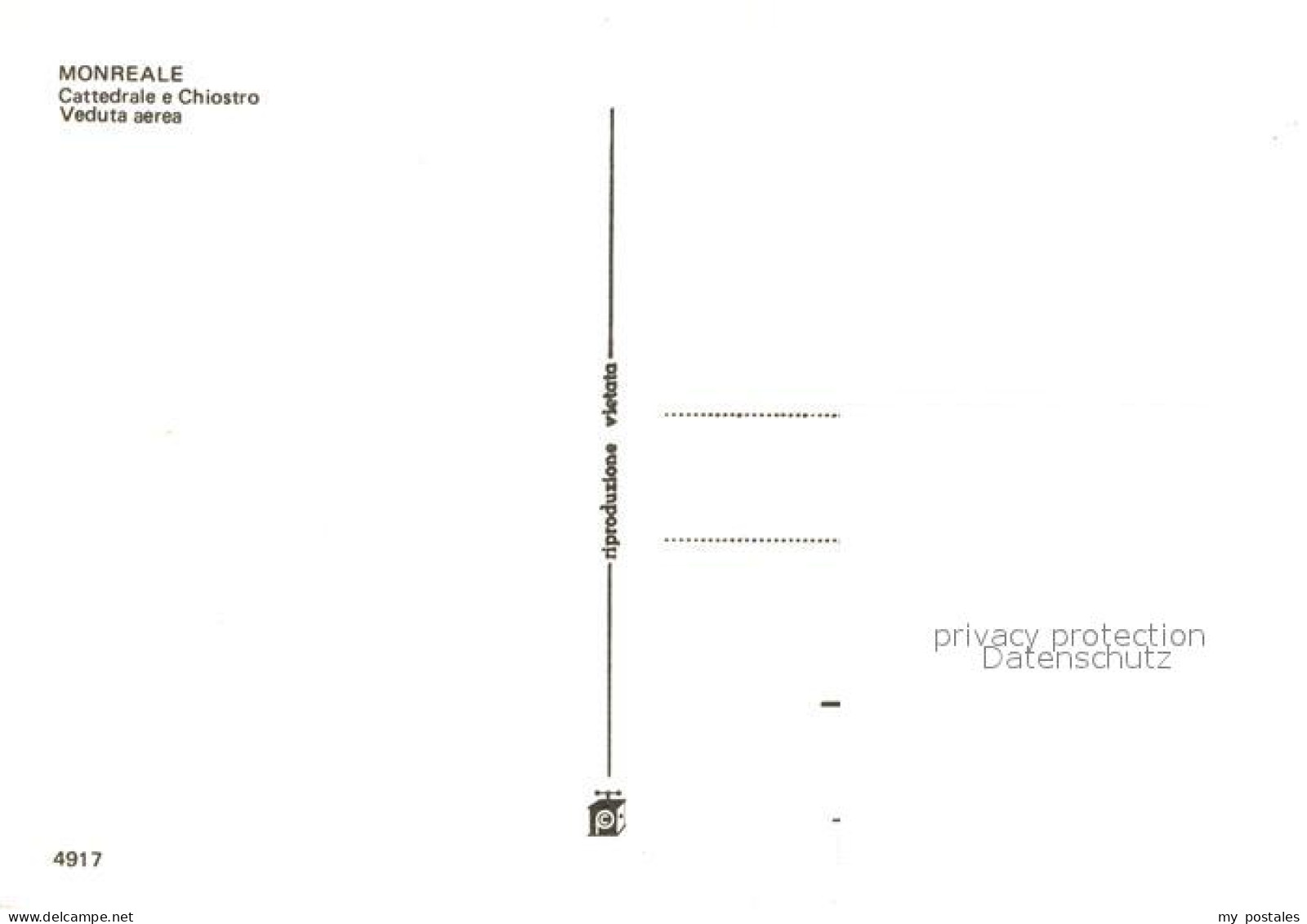 72966814 Monreale Fliegeraufnahme Cattedrale E Chiostro  Monreale - Andere & Zonder Classificatie