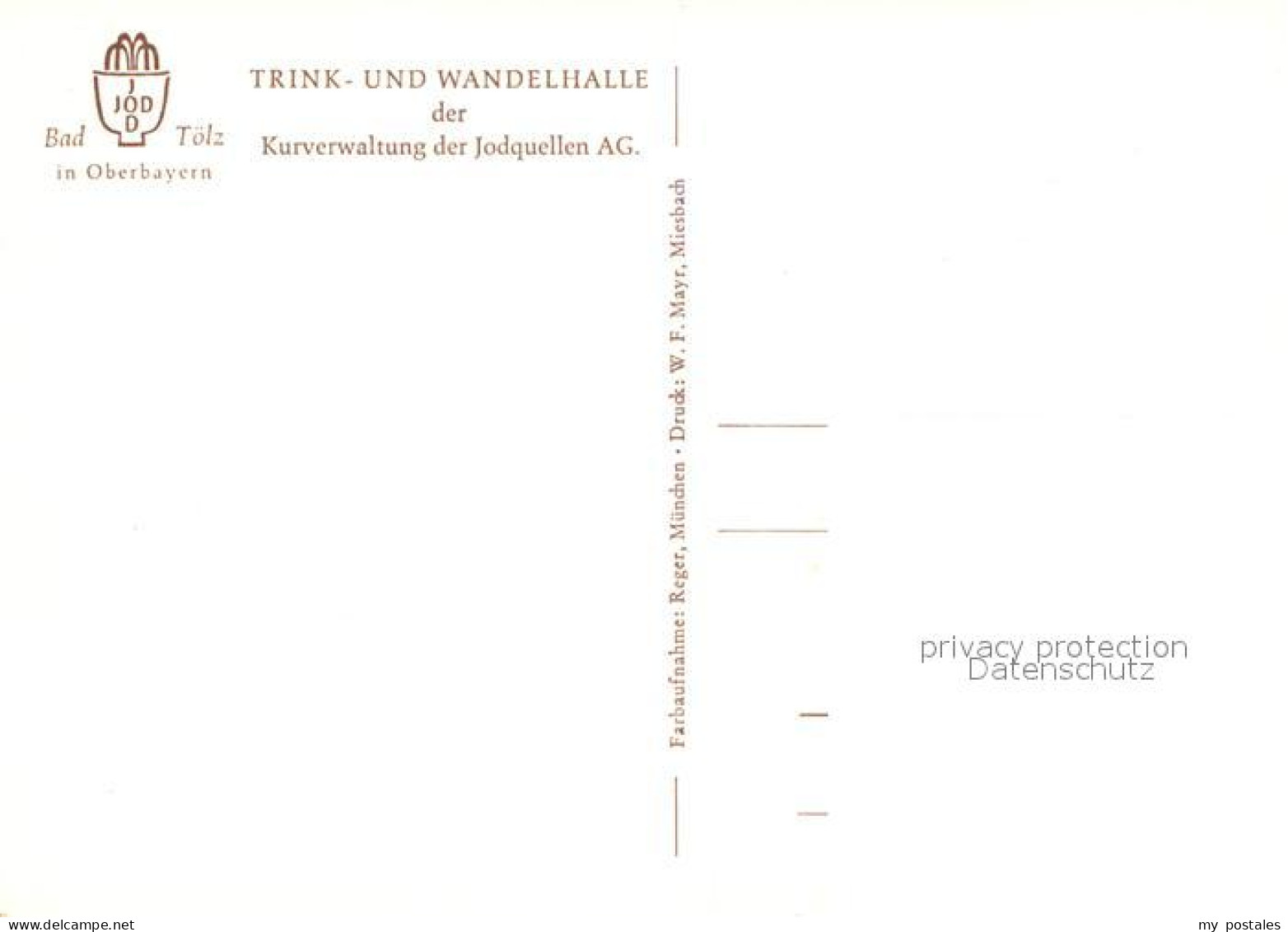 72966800 Bad Toelz Trink- Und Wandelhalle  Bad Toelz - Bad Tölz