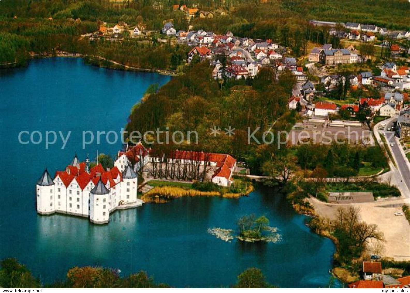 72965804 Gluecksburg Ostseebad Fliegeraufnahme Schloss Gluecksburg - Autres & Non Classés