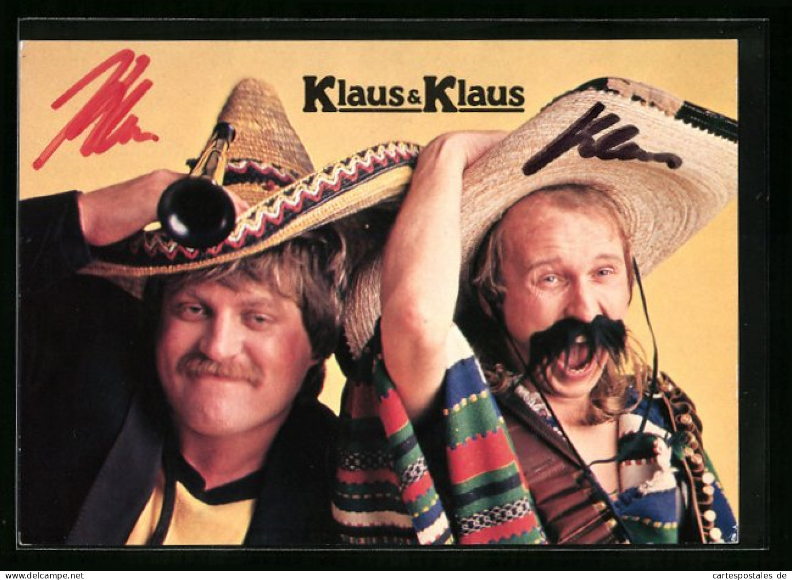 AK Musiker-Duo Klaus & Klaus Verkleidet Sich Als Mexikaner  - Muziek En Musicus
