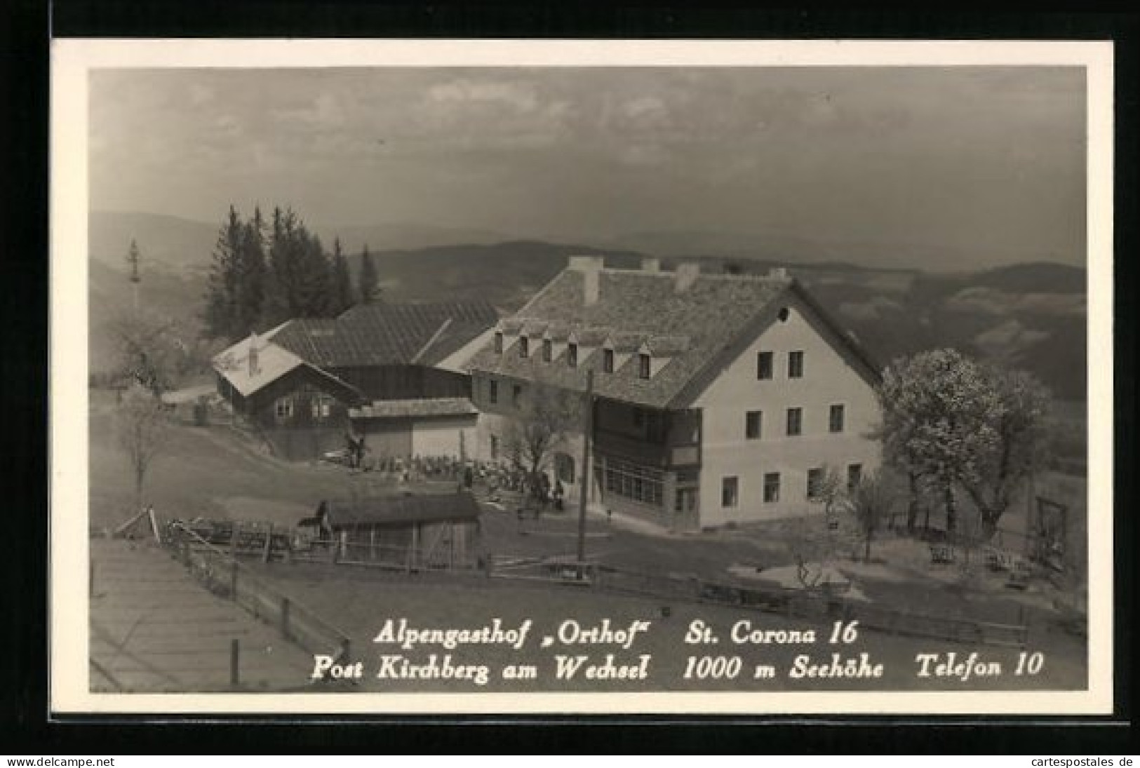 AK Kirchberg Am Wechsel, Alpengasthof Orthof  - Autres & Non Classés