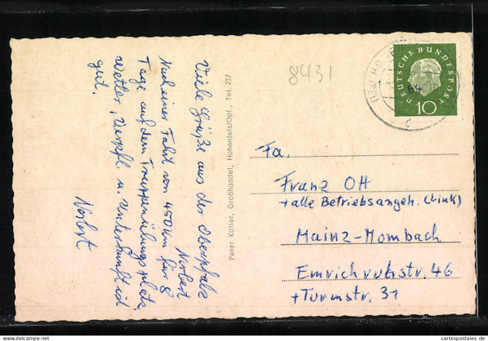 AK Hohenfels / Opf., Gesamtansicht, Postamt, Kirche Und Erholungsheim  - Other & Unclassified