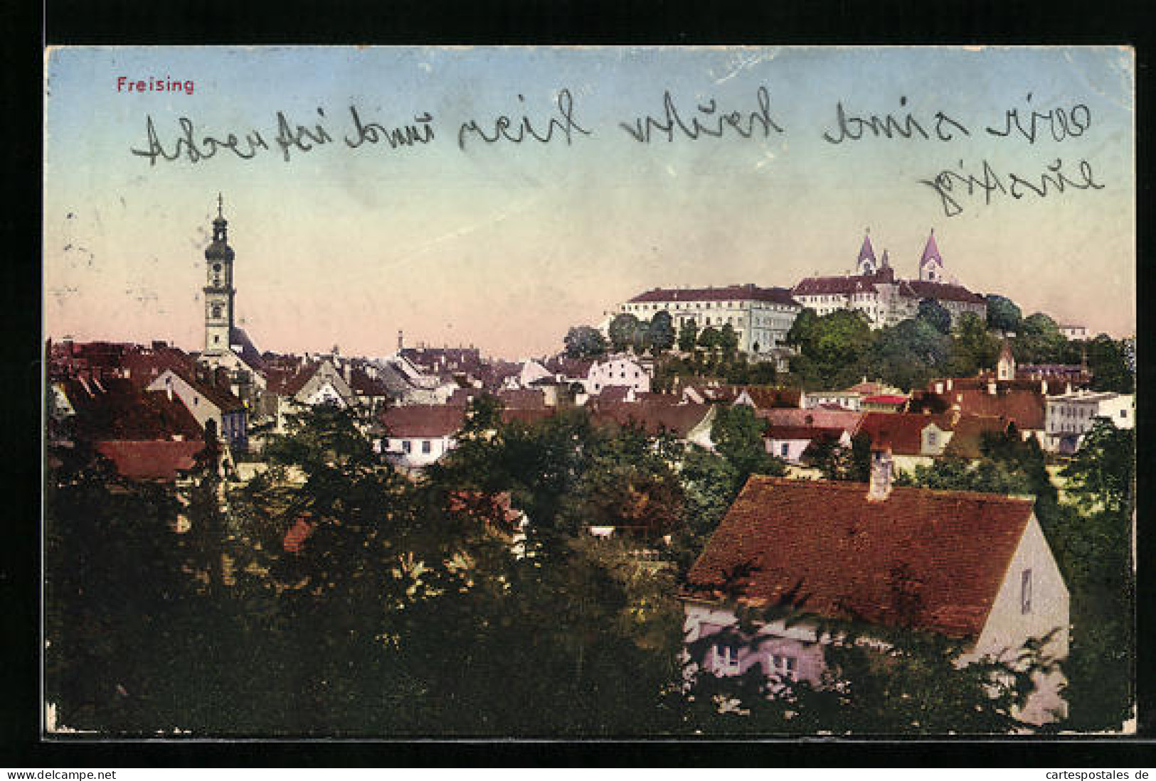 AK Freising, Ortsansicht Aus Der Vogelschau  - Freising