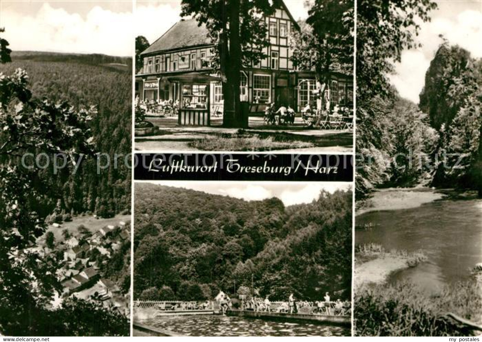 72963883 Treseburg Harz Gaststaette Restaurant Terrasse Freibad Landschaftspanor - Altri & Non Classificati