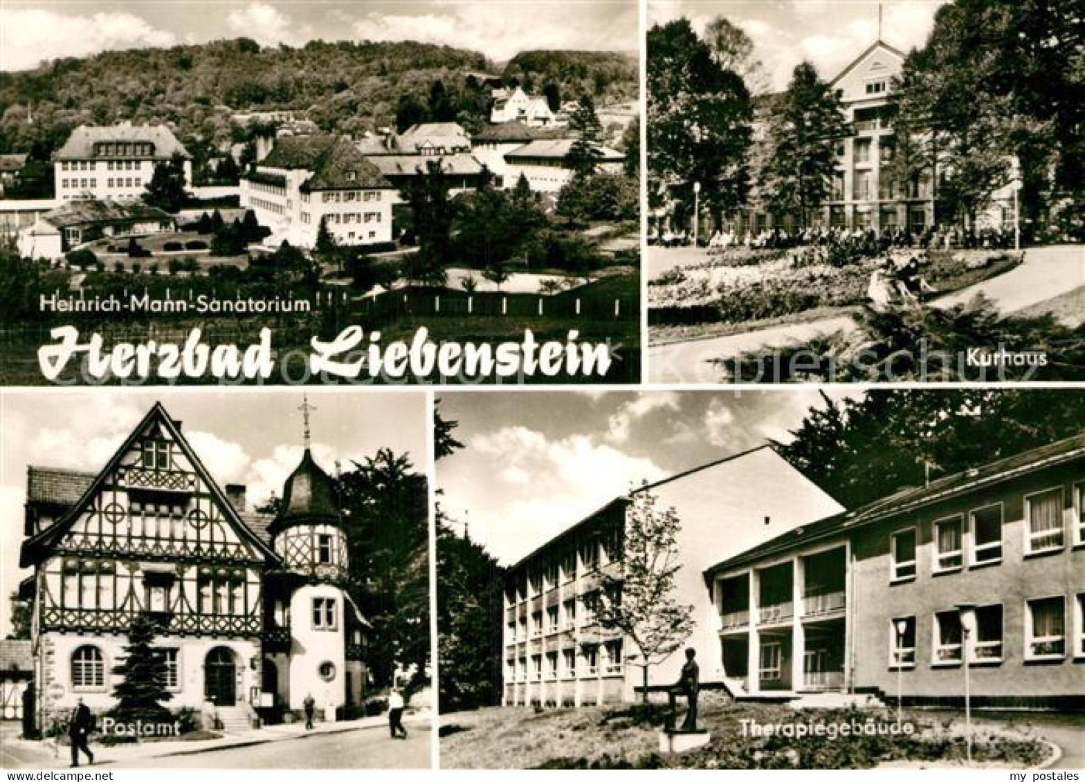 72963789 Bad Liebenstein Heinrich Mann Sanatorium Kurhaus Therapiegebaeude Posta - Bad Liebenstein