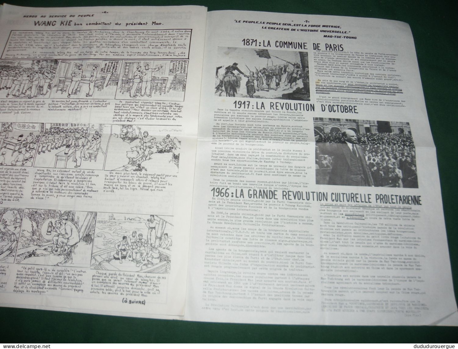 MAI 68 ET APRES : COMBAT OUVRIER , JOURNAL COMMUNISTE NORD PAS DE CALAIS LE N° 1 D OCTOBRE 1968 - 1950 - Oggi