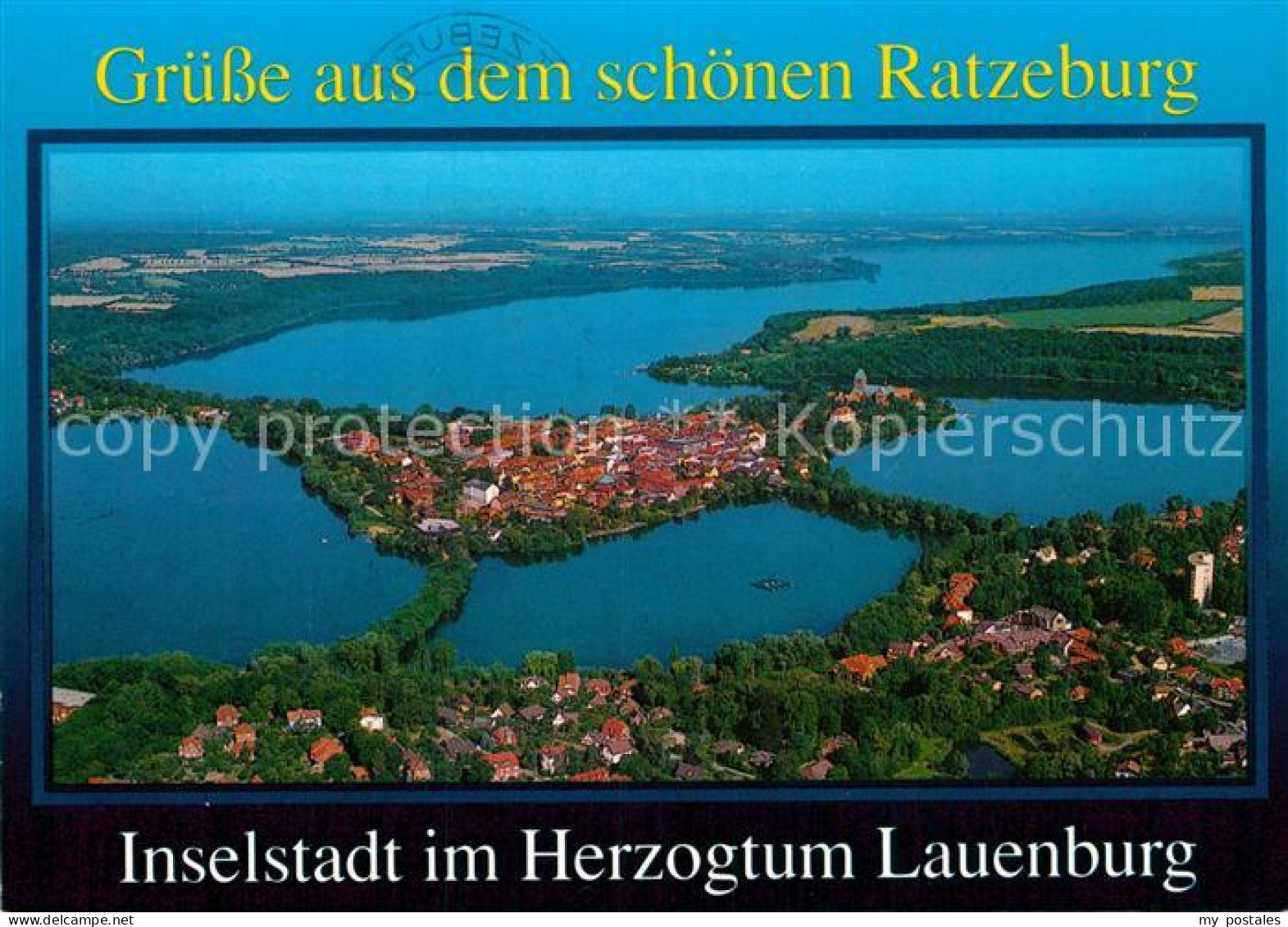 72962819 Ratzeburg Inselstadt Fliegeraufnahme Ratzeburg - Ratzeburg