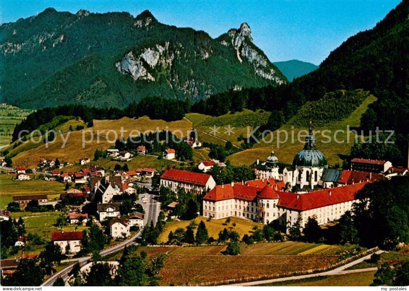 72962799 Ettal Benediktinerkloster Ettal Fliegeraufnahme Ettal - Autres & Non Classés