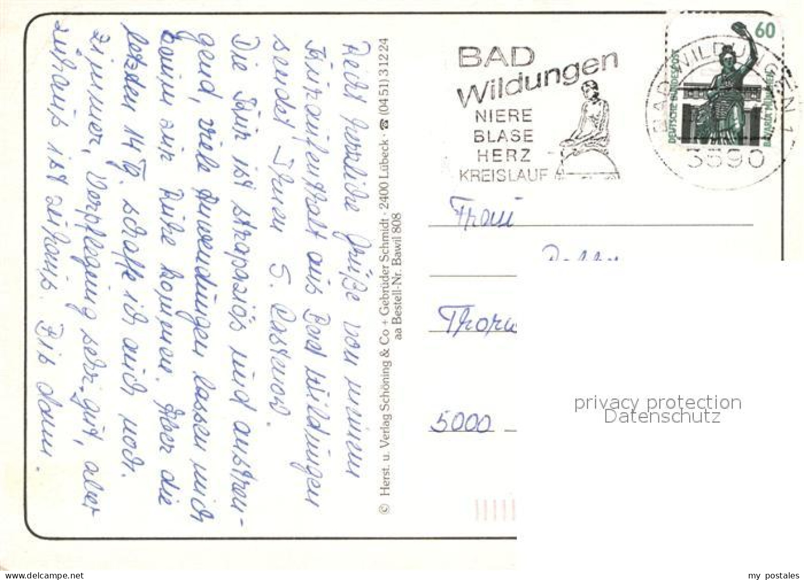 72962118 Bad Wildungen Sanatorium Hartenstein Kurklinik Wildetal Kurpark Musikpa - Bad Wildungen