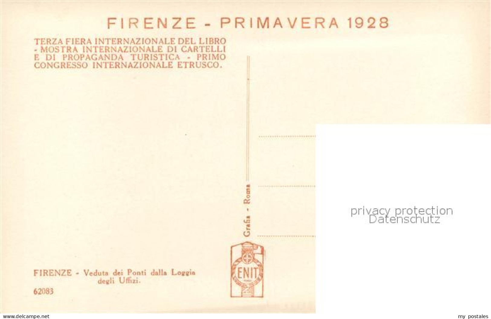 72961966 Firenze Florenz Veduta Dei Ponti Dalla Loggia Degli Uffizi  - Other & Unclassified