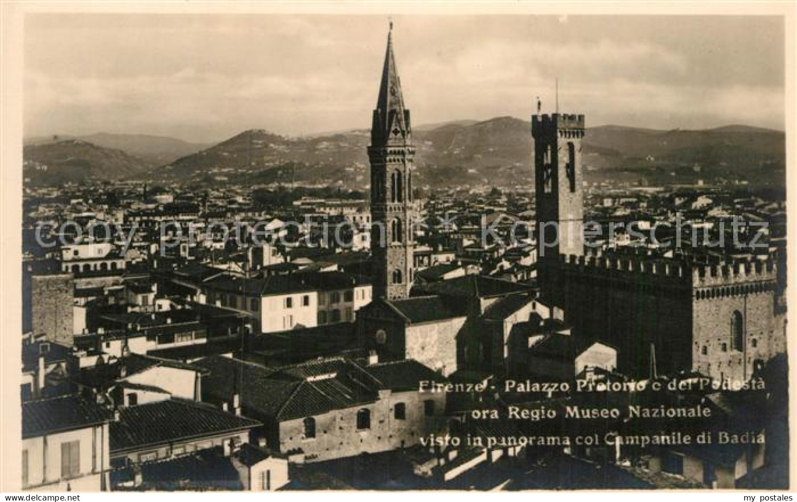 72961964 Firenze Florenz Palazzo Pretorio O Del Podesta Museo Nazionale Panorama - Andere & Zonder Classificatie