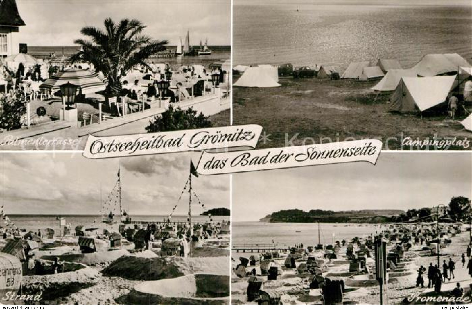 72961941 Groemitz Ostseebad Palmenterrasse Strandrestaurant Campingplatz Strand  - Groemitz