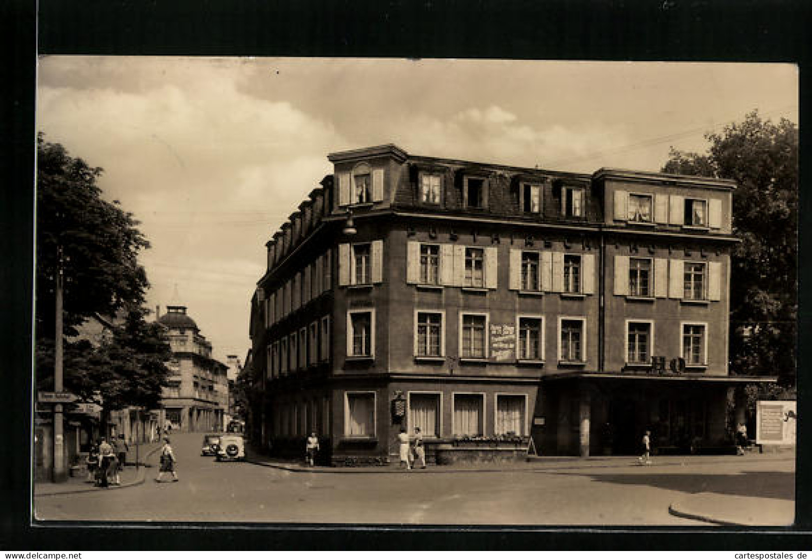 AK Pössneck / Thür., HO-Hotel Posthirsch  - Pössneck