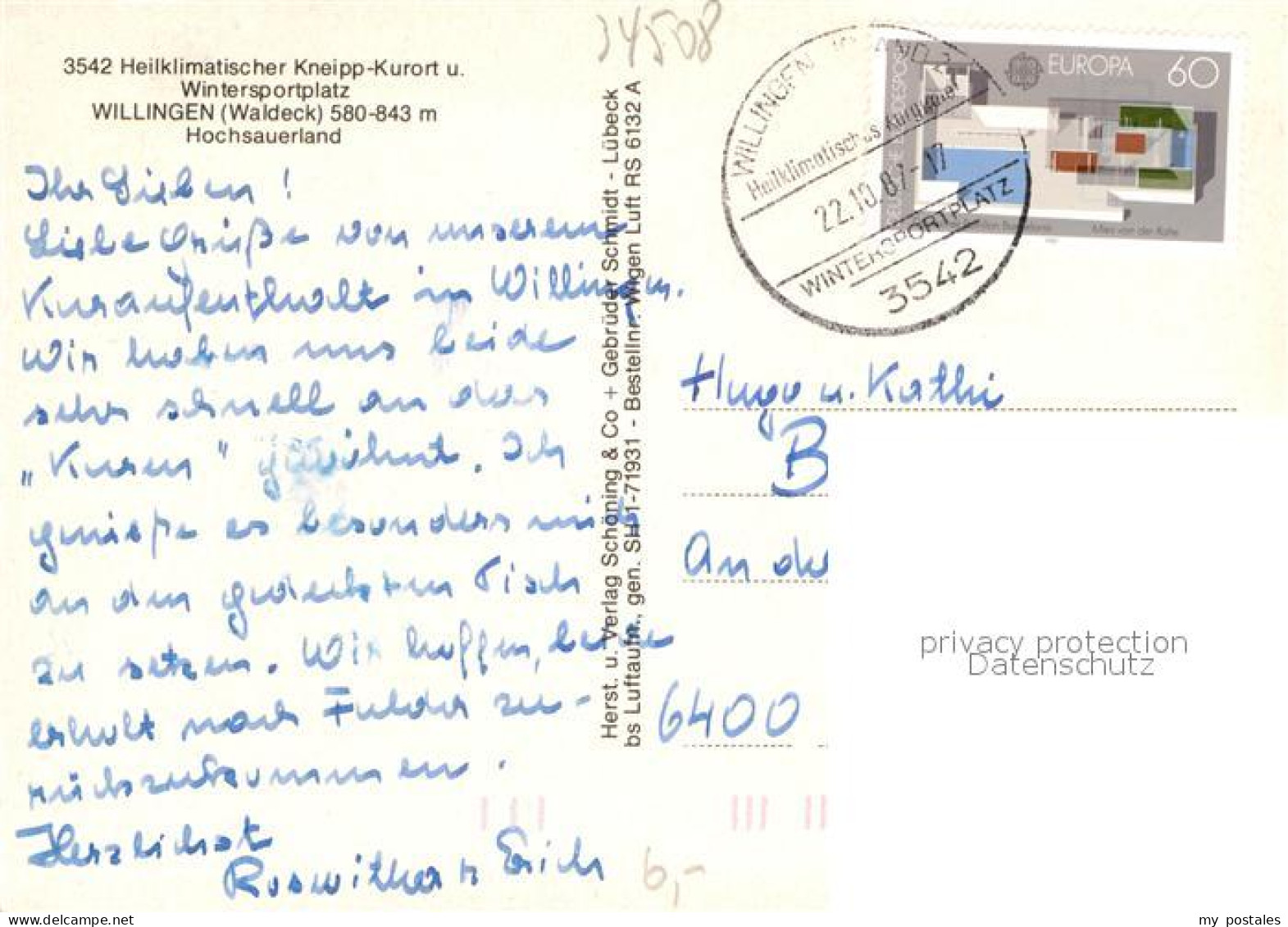 72961908 Willingen Sauerland Fliegeraufnahme Willingen Sauerland - Other & Unclassified