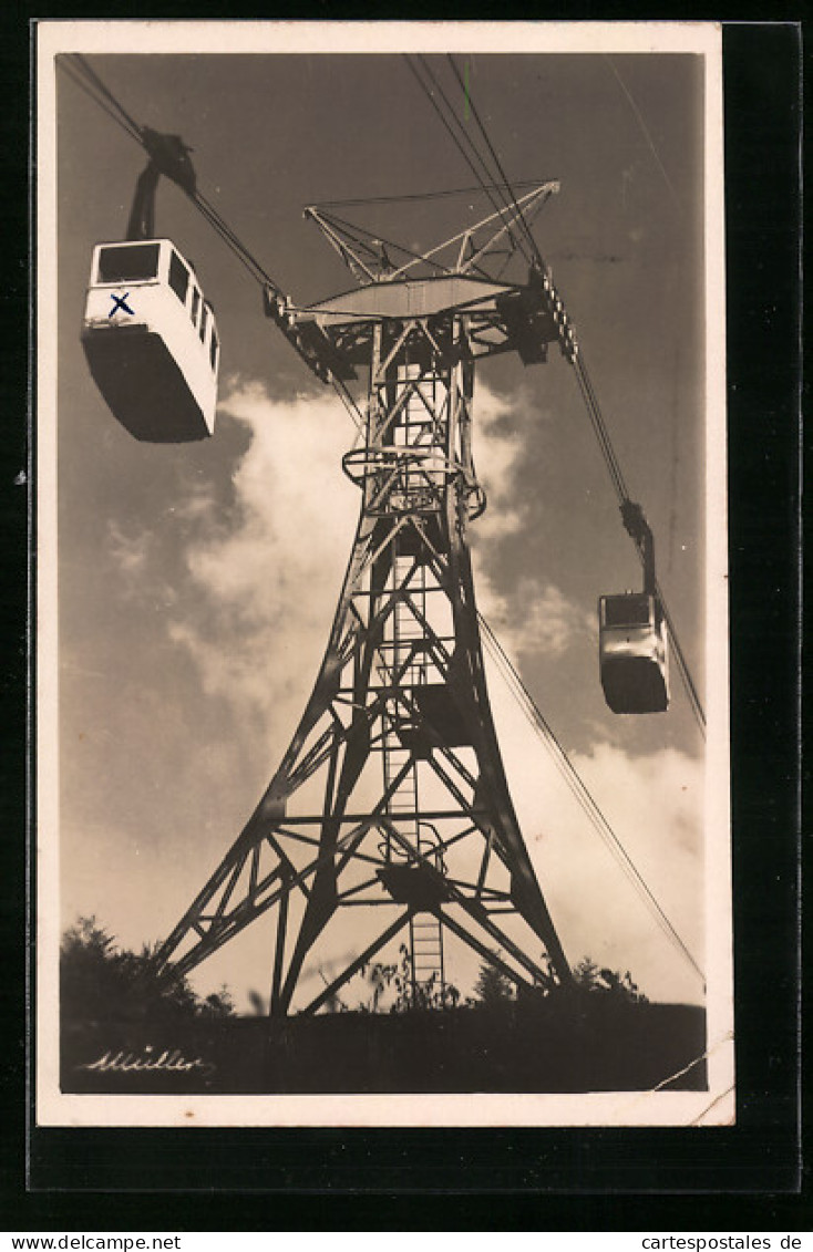 AK Freiburg I. Br., Schauinsland-Schwebebahn  - Funiculaires