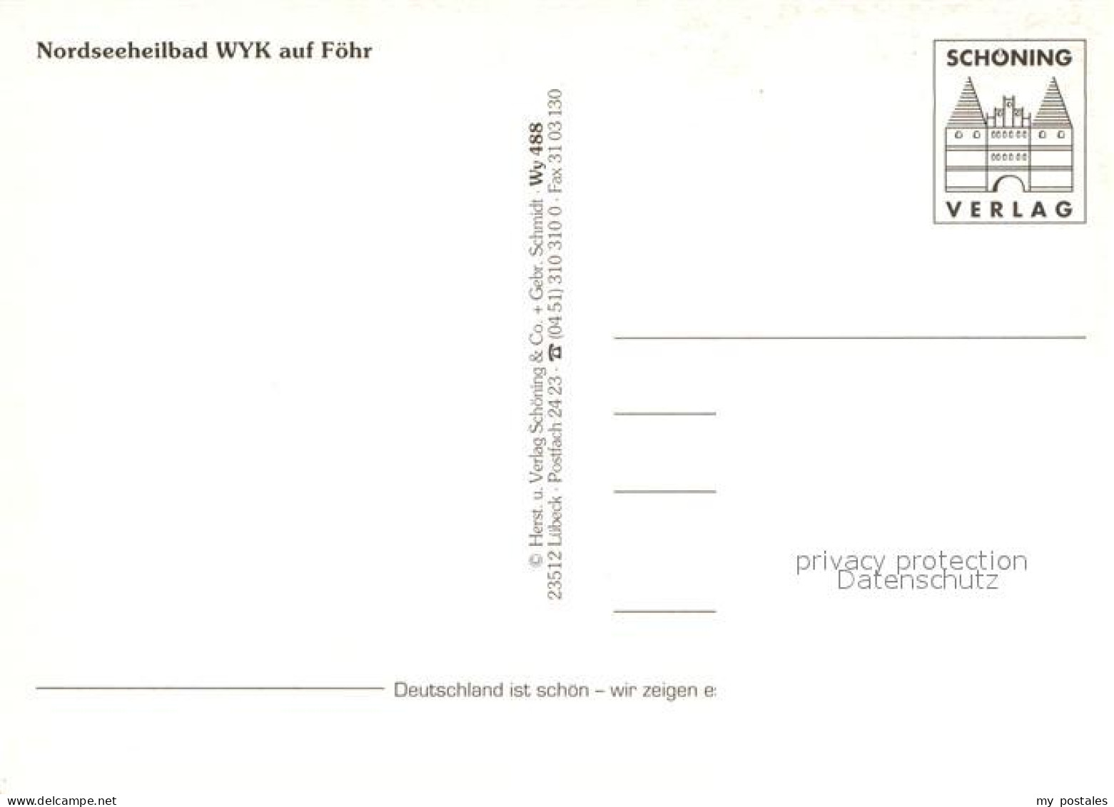 72961395 Wyk Foehr Fliegeraufnahme Wyk - Other & Unclassified