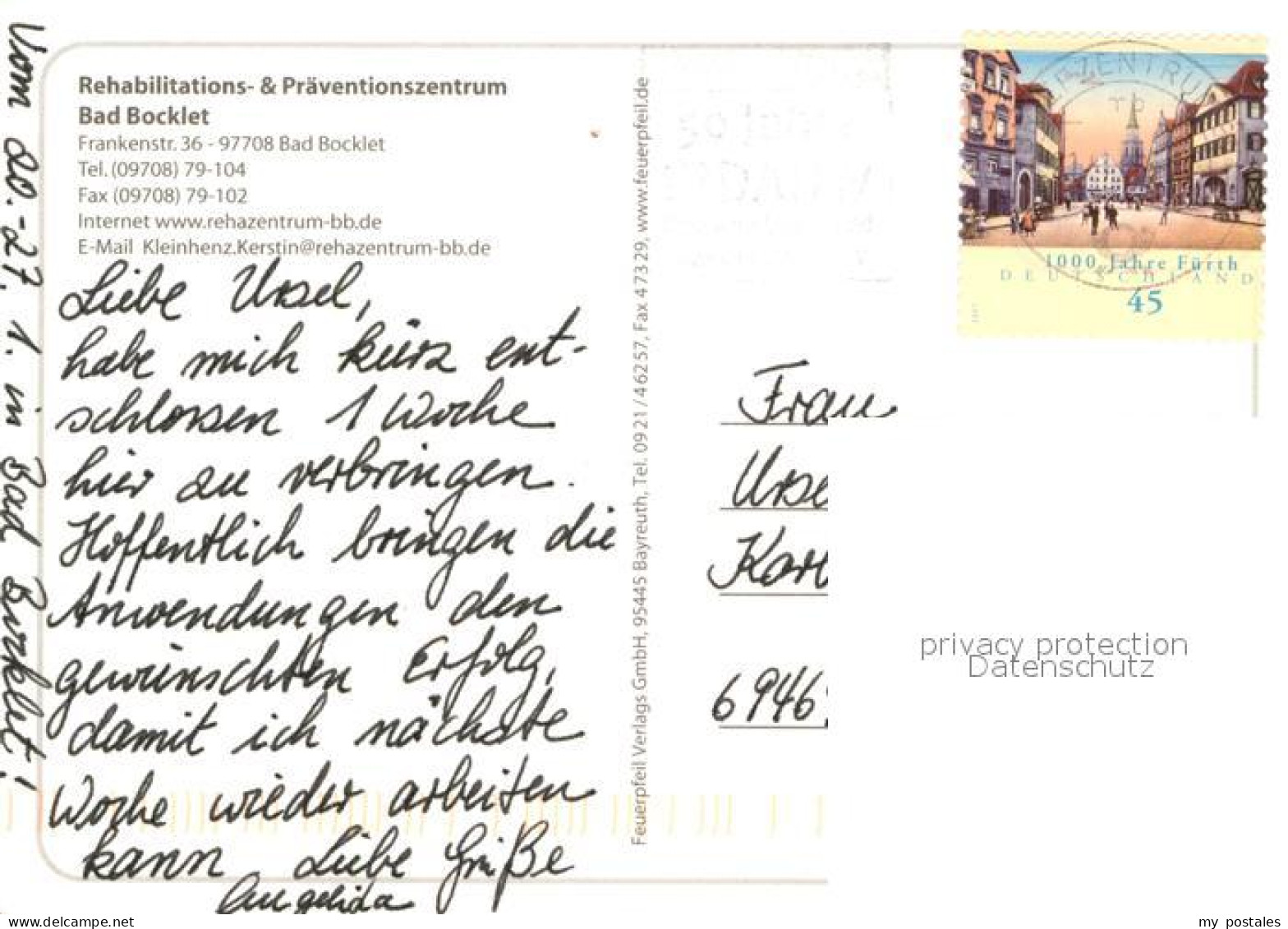 72961280 Bad Bocklet Reha Und Praeventionszentrum Bad Bocklet - Other & Unclassified