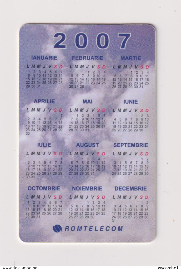 ROMANIA - 2007 Calendar Chip  Phonecard - Rumania