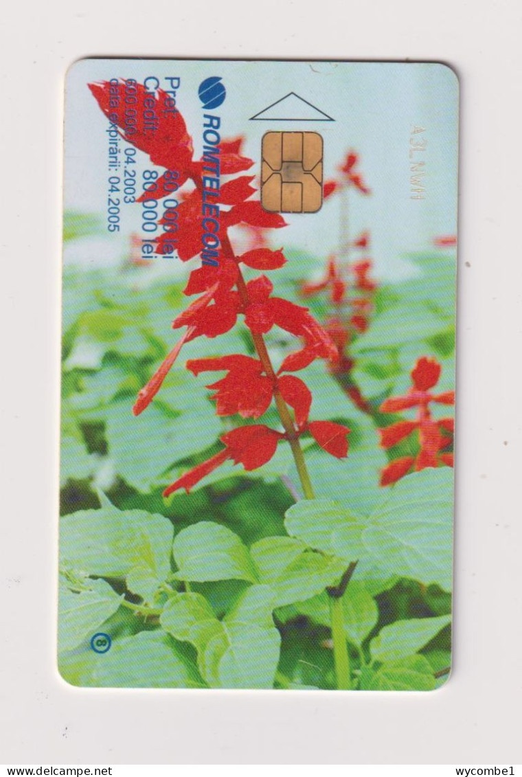 ROMANIA - Flowers Chip  Phonecard - Roemenië