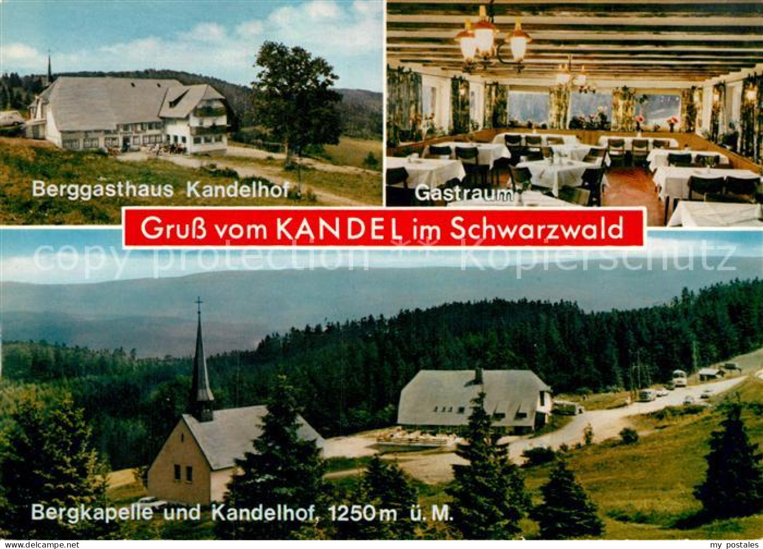 72960864 St Peter Schwarzwald Berggasthaus Kandelhof Gastraum Bergkapelle Kandel - St. Peter