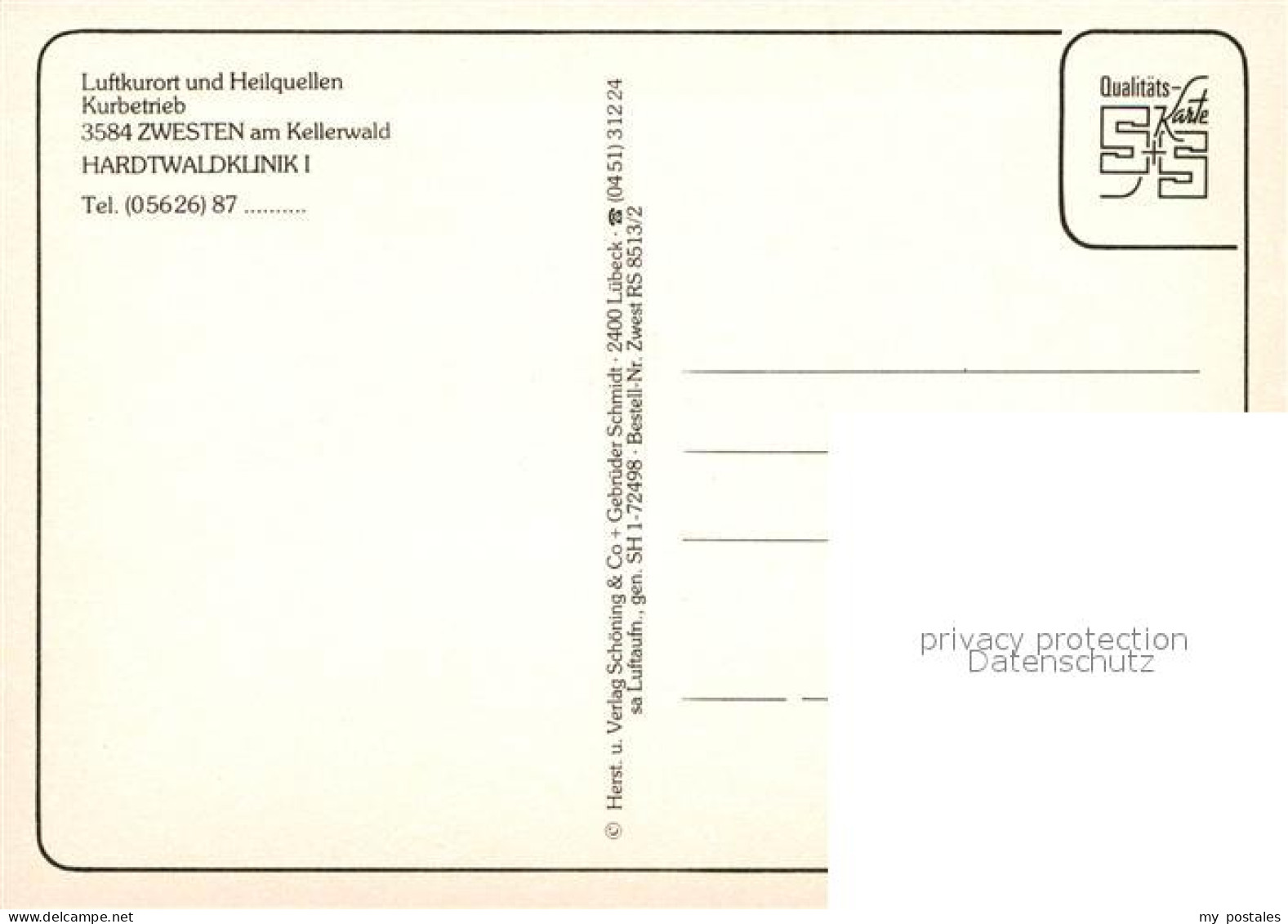 72960162 Bad Zwesten Hardtwaldklinik Fliegeraufnahme Zwesten - Bad Zwesten