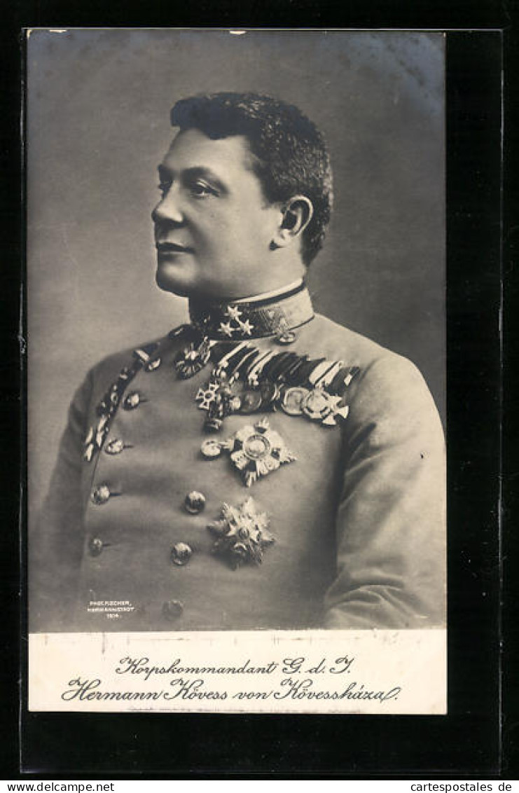 AK Hermann Kövess Von Kövesshaza, Korpskommandant G. D. I.  - War 1914-18