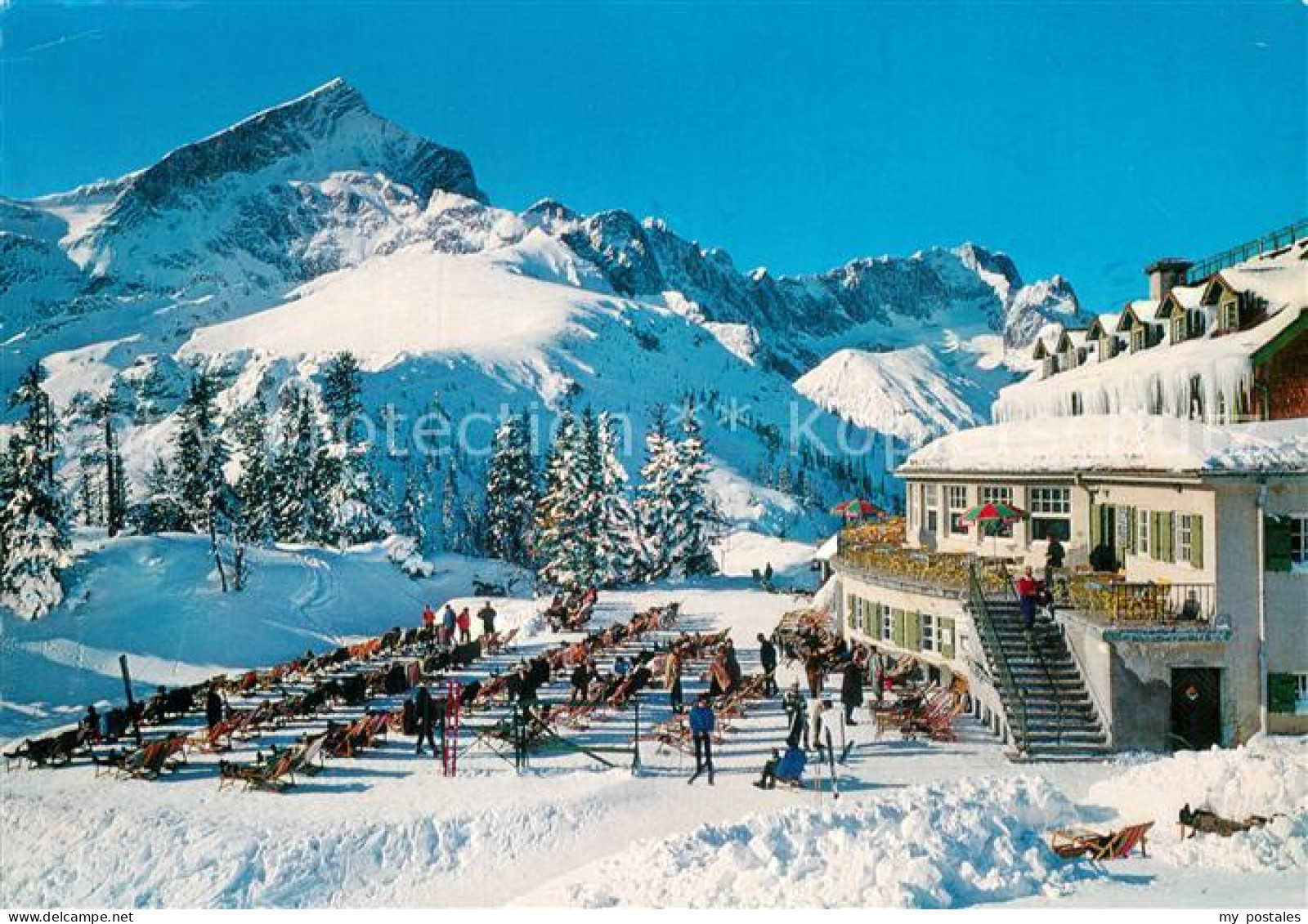 72959993 Kreuzeckhaus Mit Alpspitze Und Zugspitze Kreuzeckhaus - Garmisch-Partenkirchen